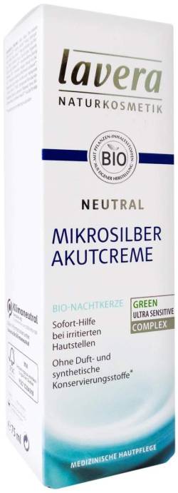 Lavera Neutral Akutcreme Mit Mikrosilber 75 ml von LAVERANA GMBH & Co. KG