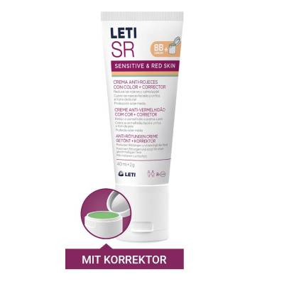 LETI SR Anti-Rötungen Gesichtscreme getönt + Korrektor von LETI Pharma GmbH