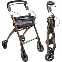 Casa Soft Rollator schmal für Wohnung & Innenbereich Braun von LÖSCH REHA