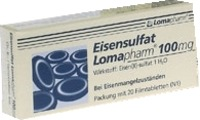 EISENSULFAT Lomapharm 100 mg Filmtabletten 20 St von LOMAPHARM GmbH