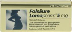 FOLS�URE LOMAPHARM 5 mg Tabletten 20 St von LOMAPHARM GmbH