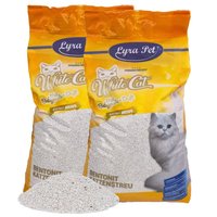 Lyra Pet® White Cat® Katzenstreu Bentonit mit Babypuderduft von LYRA PET