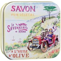 La Savonnerie de Nyons - Metallbox mit Seife - Autofahrt von La Savonnerie de Nyons