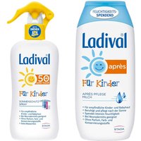 Ladival Kinder Sonnenspray Sonnenschutz LSF 50+ und Apres Milch von Ladival