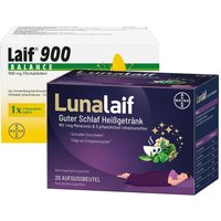 Laif® 900 Balance Filmtabletten + Lunalaif ® Guter Schlaf Heißgetränk von Laif