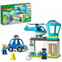 Lego Duplo Polizeistation + Hubschrauber von Lego