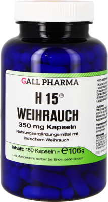 H 15 Weihrauchkapseln 350 mg 180 St von Leitner Lifecare GmbH
