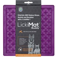 LickiMat Buddy - Schleckmatte aus Naturgummi für Hunde - lila - 20 cm von LickiMat