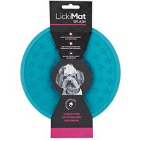LickiMat Splash - Schleckschale aus Naturgummi für Hunde und Katzen - türkis - 20 cm von LickiMat