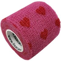 LisaCare Kohäsive Bandage 5cm - Herzen rosa von LisaCare