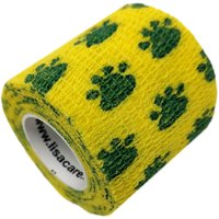 LisaCare Kohäsive Bandage 5cm - Tatze gelb von LisaCare