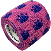 LisaCare Kohäsive Bandage 5cm - Tatze rosa von LisaCare