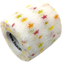 LisaCare selbstklebender Verband - Sterne bunt - 5cm x 4,5cm von LisaCare