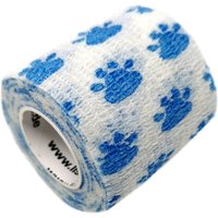 LisaCare selbstklebender Verband - Tatze Weiß-Blau - 5cm x 4,5cm von LisaCare