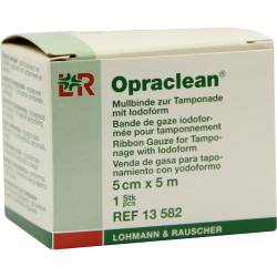 OPRACLEAN Mullbinde z.Tampon.m.Jodoform 5 cmx5 m 1 St Tamponaden von Lohmann & Rauscher GmbH & Co. KG