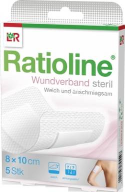 Ratioline Wundverband 10x8 Cm Steril von Lohmann & Rauscher GmbH & Co. KG