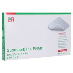 SUPRASORB P+PHMB Schaumverband 10x20 cm 5 St Verband von Lohmann & Rauscher GmbH & Co. KG