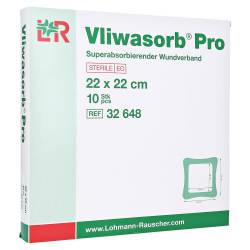 VLIWASORB Pro suberabsorb.Komp.steril 22x22 cm 10 St Kompressen von Lohmann & Rauscher GmbH & Co. KG