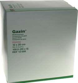 GAZIN Mullkomp.10x20 cm steril 12fach extra gro� 20X5 St von Lohmann & Rauscher GmbH & Co.KG