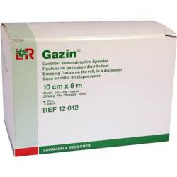 GAZIN Verbandmull 10 cmx5 m 4fach gerollt 1 St von Lohmann & Rauscher GmbH & Co.KG