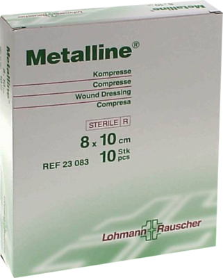 METALLINE Kompressen 8x10 cm steril 10 St von Lohmann & Rauscher GmbH & Co.KG