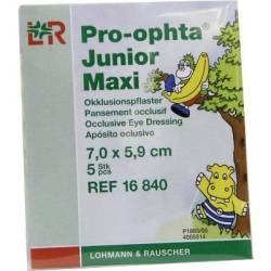 PRO-OPHTA Junior maxi Okklusionspflaster 5 St von Lohmann & Rauscher GmbH & Co.KG