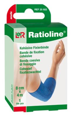 RATIOLINE acute Fixierbinde koh�siv 8 cmx4 m blau 1 St von Lohmann & Rauscher GmbH & Co.KG