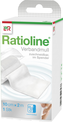 RATIOLINE acute Verbandmull 10 cmx2 m gerollt 1 St von Lohmann & Rauscher GmbH & Co.KG