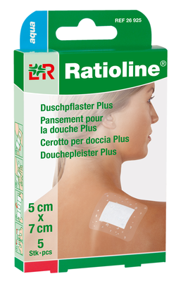 RATIOLINE aqua Duschpflaster Plus 5x7 cm steril 5 St von Lohmann & Rauscher GmbH & Co.KG