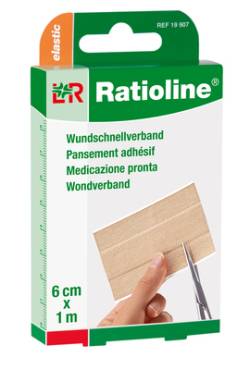 RATIOLINE elastic Wundschnellverband 6 cmx1 m 1 St von Lohmann & Rauscher GmbH & Co.KG