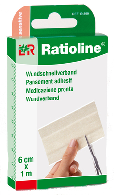 RATIOLINE sensitive Wundschnellverband 6 cmx1 m 1 St von Lohmann & Rauscher GmbH & Co.KG
