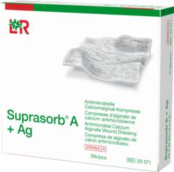 SUPRASORB A+Ag Antimik.Cal.Alginat Kompr.5x5 cm 8 St von Lohmann & Rauscher GmbH & Co.KG