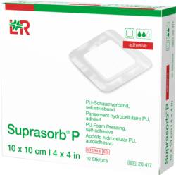 SUPRASORB P PU-Schaumv.selbstklebend 10x10 cm 8 St von Lohmann & Rauscher GmbH & Co.KG