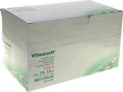 VLIWASOFT Vlieskompressen steril 7,5x7,5 cm 6l. 50X2 St von Lohmann & Rauscher GmbH & Co.KG