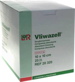 VLIWAZELL Saugkompressen steril 10x10 cm 25 St von Lohmann & Rauscher GmbH & Co.KG