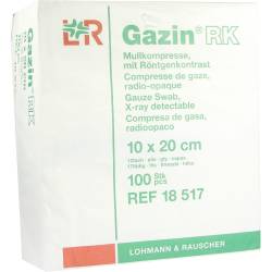 GAZIN Mullkomp.10x20 cm unsteril 12fach RK 100 St Kompressen von Lohmann & Rauscher GmbH & Co. KG