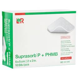 SUPRASORB P+PHMB Schaumverband 5x5 cm 10 St Verband von Lohmann & Rauscher GmbH & Co. KG