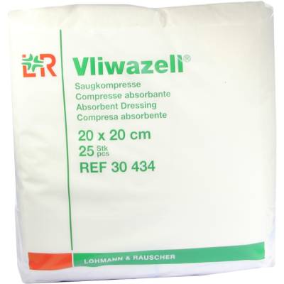 VLIWAZELL Saugkompressen 20x20 cm unsteril 25 St Kompressen von Lohmann & Rauscher GmbH & Co. KG