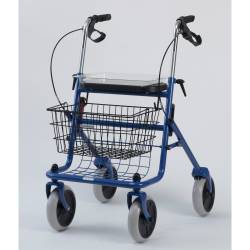 ROLLATOR mit Korb und Tablett blau von Ludwig Bertram GmbH