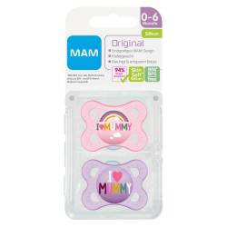 MAM Original Silikon 0-6 M. I love Mummy girl von MAM Babyartikel GmbH