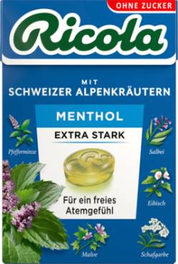 RICOLA o.Z.Box Menthol extra stark Bonbons 50 g von MARVECS GmbH