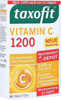 TAXOFIT Vitamin C 1200 Tabletten 30 St Tabletten von MCM KLOSTERFRAU Vertr. GmbH