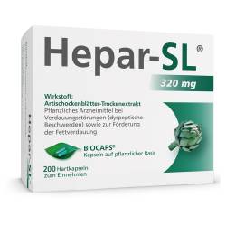"HEPAR-SL 320 mg Hartkapseln 200 Stück" von "MCM Klosterfrau Vertriebsgesellschaft mbH"