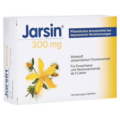 "Jarsin 300mg Überzogene Tabletten 100 Stück" von "MCM Klosterfrau Vertriebsgesellschaft mbH"