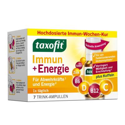 taxofit Immun+Energie Trinkfläschchen von MCM Klosterfrau Vertriebsgesellschaft mbH