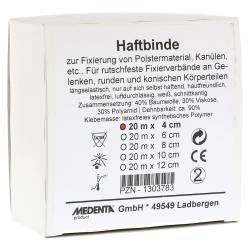 HAFTBINDE elastisch 4 cmx20 m 1 St Binden von MEDENTA GmbH