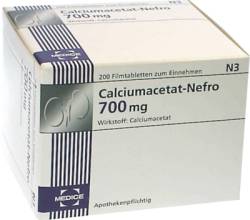 CALCIUMACETAT NEFRO 700 mg Filmtabletten 100 St von MEDICE Arzneimittel P�tter GmbH&Co.KG