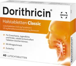 DORITHRICIN Halstabletten Classic 40 St von MEDICE Arzneimittel P�tter GmbH&Co.KG