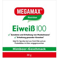 Megamax® Nutrition Eiweiß 100 Himbeer-Geschmack von MEGAMAX