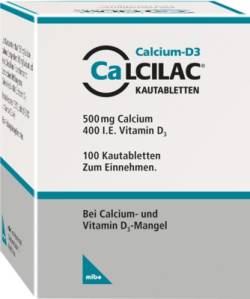 Calcilac 500mg/400 I.E. von MIBE GmbH Arzneimittel